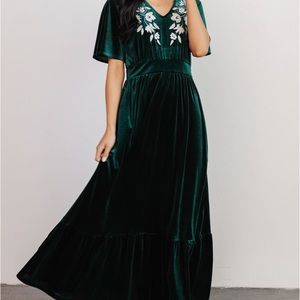 Baltic Born Wentworth Velvet Embroidered Maxi